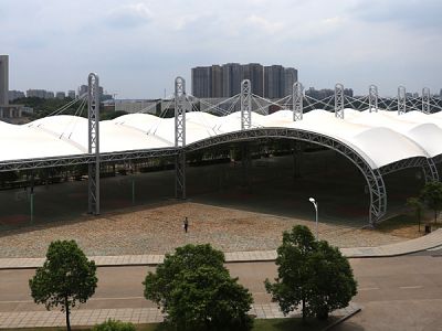 Pipe Truss Frame Roof and Membrane Structure Covering