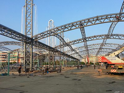 Long Span Arch Design Prefab Steel Pipe Truss